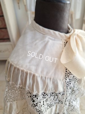 画像10: アンティークレースベビーケープ