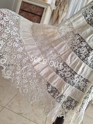 画像7: アンティークレースベビーケープ