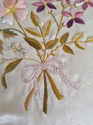 画像4: アンティーク刺繍ハンキーケース