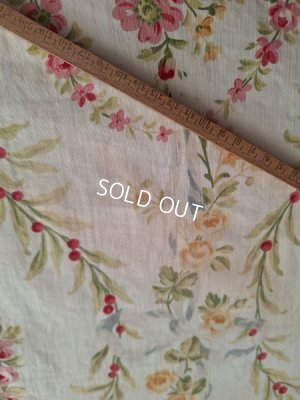 画像7: ヴィンテージ花柄生地
