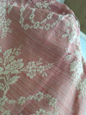 画像10: アンティーク花柄生地クッションカバー