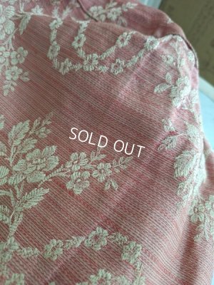 画像10: アンティーク花柄生地クッションカバー