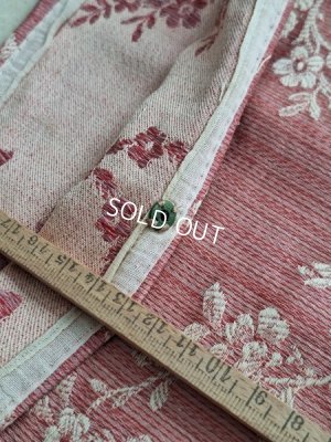 画像11: アンティーク花柄生地クッションカバー