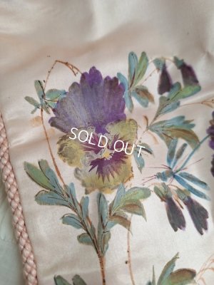 画像4: アンティークパンジー柄シルクポーチ