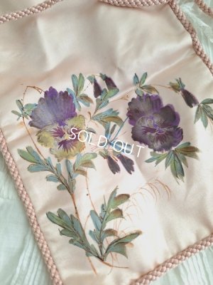 画像3: アンティークパンジー柄シルクポーチ