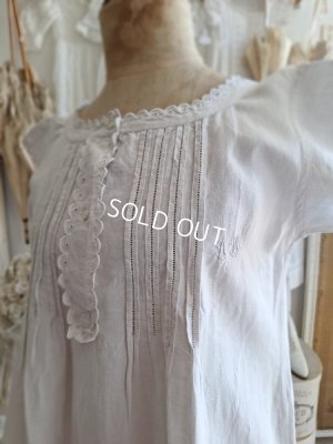 画像10: アンティークリネンナイトドレス