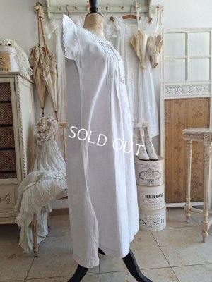 画像11: アンティークリネンナイトドレス