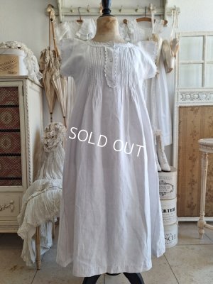 画像6: アンティークリネンナイトドレス