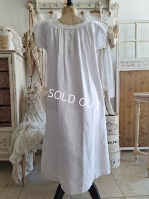 画像12: アンティークリネンナイトドレス