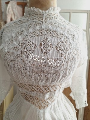 画像2: エドワ―ディアン期レースドレス