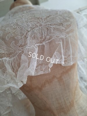 画像19: アンティークレースフリルストール