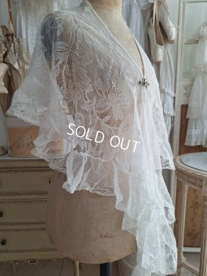 画像11: アンティークレースフリルストール