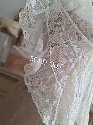 画像7: アンティークレースフリルストール