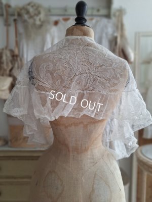 画像12: アンティークレースフリルストール
