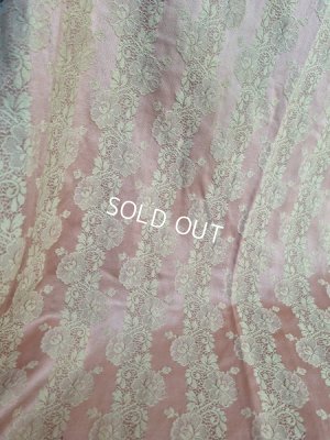 画像2: アンティークレースパターン花柄カーテンA