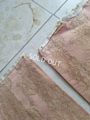 画像14: アンティークレースパターン花柄ペアカーテンB