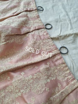 画像6: アンティークレースパターン花柄カーテンC