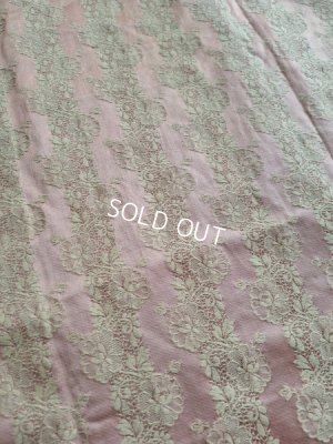 画像10: アンティークレースパターン花柄カーテンC