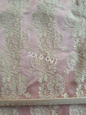 画像5: アンティークレースパターン花柄生地D