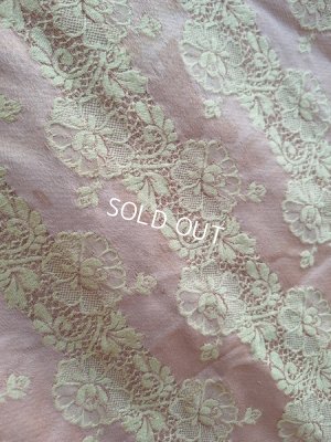 画像20: アンティークレースパターン花柄生地D