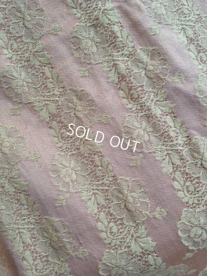 画像10: アンティークレースパターン花柄生地D