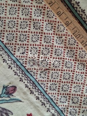 画像17: アンティーク花柄カーテン