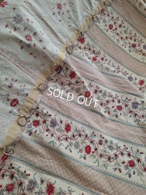 画像11: アンティーク花柄カーテン