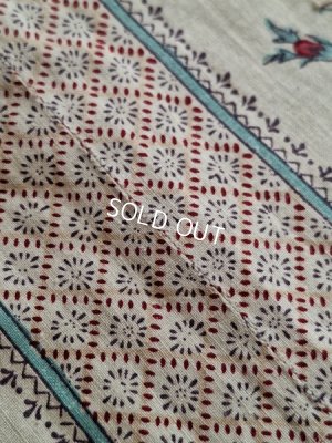 画像6: アンティーク花柄カーテン