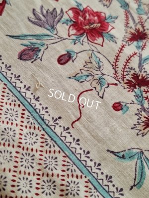 画像18: アンティーク花柄カーテン