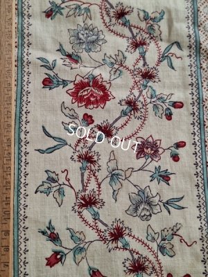 画像2: アンティーク花柄カーテン