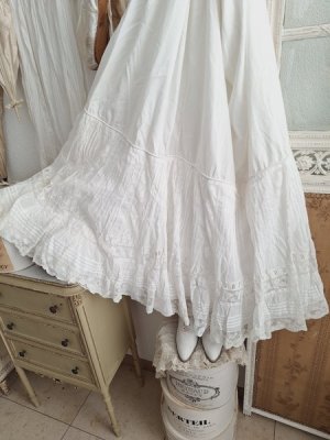 画像2: アンティークレースペチコート