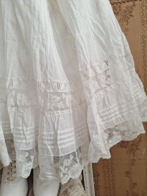 画像3: アンティークレースペチコート