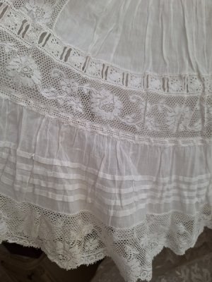 画像7: アンティークレースペチコート