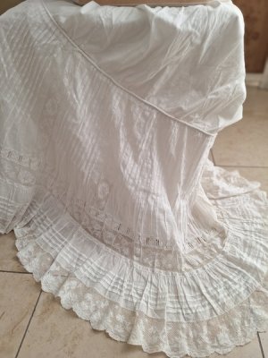 画像8: アンティークレースペチコート