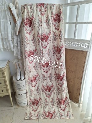 画像3: ローズ柄カーテン