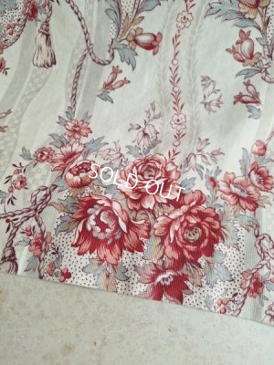 画像6: ローズ柄カーテン