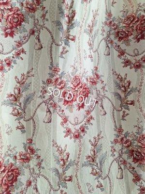 画像7: ローズ柄カーテン