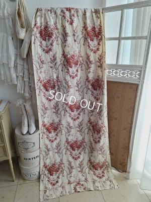 画像11: ローズ柄カーテン
