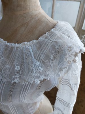 画像13: アンティークレースボディス