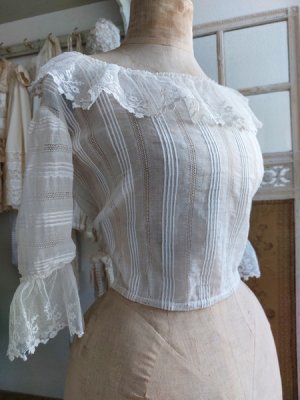 画像3: アンティークレースボディス