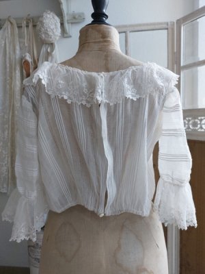 画像7: アンティークレースボディス