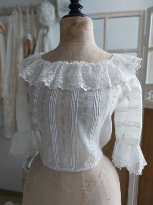 画像4: アンティークレースボディス