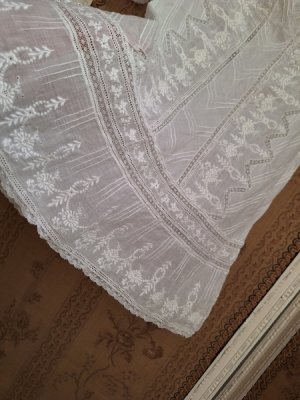 画像2: アンティークレースベビードレス