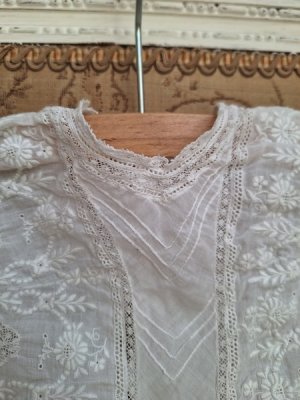 画像6: アンティークレースベビードレス