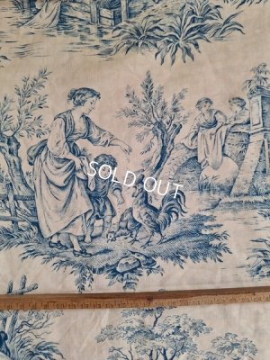 画像2: トワルドジュイ柄端切れカーテン