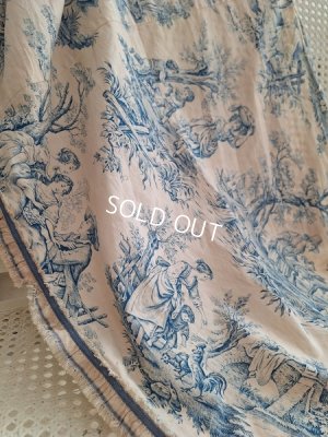 画像17: トワルドジュイ柄端切れカーテン