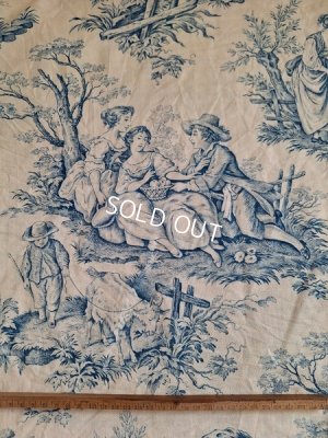 画像25: トワルドジュイ柄端切れカーテン