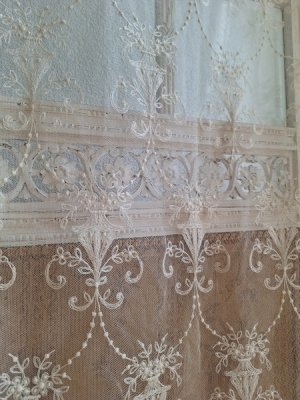画像22: アンティークレースカーテン