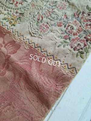 画像33: フレンチ花柄アンティークカーテン