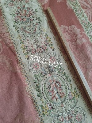 画像27: フレンチ花柄アンティークカーテン